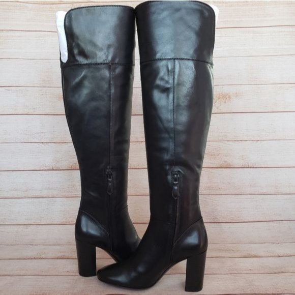 NIB Tory Burch Leather Bowie Over The Knee Boots - Picture 4 of 15